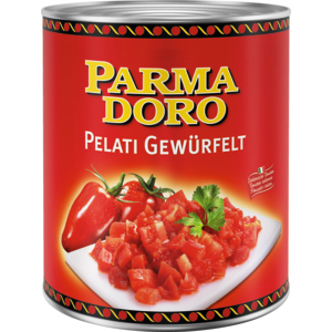 Parmadoro Pelati gewürfelt, 2,95 kg Parmadoro Pelati gewürfelt, 2,95 kg