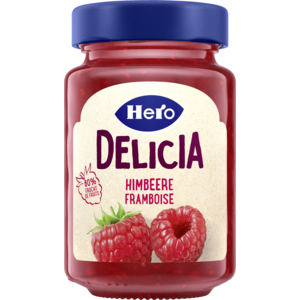 Hero Delicia Original Himbeer Konfitüre, 60% Fruchtanteil,8 x 290 g Hero Delicia Original Himbeer Konfitüre, 60% Fruchtanteil,8 x 290 g