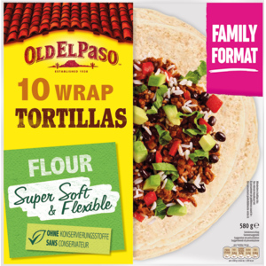Old El Paso Family Wrap Tortillas, 10 x 580 g Old El Paso Family Wrap Tortillas, 10 x 580 g