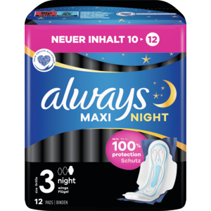 Always Damenbinden maxi, night, 12 St