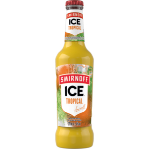 Smirnoff Ice Tropical 4% Vol., Pack zu 4 x 6 Fla. x 27,5 cl Smirnoff Ice Tropical 4% Vol., Pack zu 4 x 6 Fla. x 27,5 cl