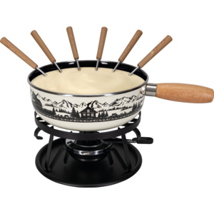 Fondue Set Emaille Alpage 9 teilig Ø 22 cm Fondue Set Emaille Alpage 9 teilig Ø 22 cm