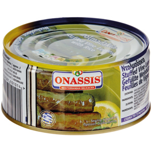 Onassis Weinblätter, gefüllt mit Reis, 280 g Onassis Weinblätter, gefüllt mit Reis, 280 g