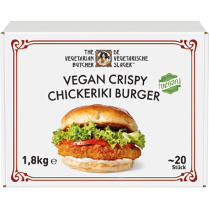 The Vegetarian Butcher Crispy Burger, vegan, tiefgekühlt, 20 x 90 g The Vegetarian Butcher Crispy Burger, vegan, tiefgekühlt, 20 x 90 g