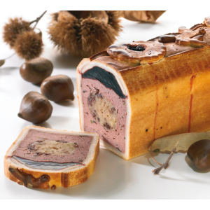 Le Patron Hirsch-Pastete mit Marroni 1/2 Import, ca. 750 g Le Patron Hirsch-Pastete mit Marroni 1/2 Import, ca. 750 g