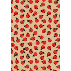 Geschenkpapier Kraft Käfer 70 cm x 5 m Geschenkpapier Kraft Käfer 70 cm x 5 m