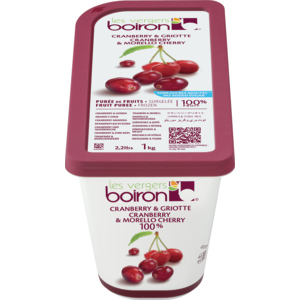 Boiron Cranberry - Sauerkirschen Purée, ohne Zucker, TK, 1 kg