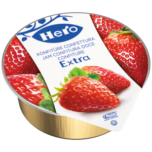 Hero Konfitüre Extra Erdbeeren, Portionen, 120 x 25 g