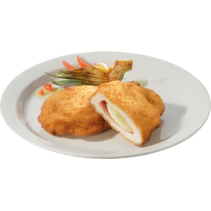 Fredag Schwiizer Poulet Cordon-bleu Premium Pouletsch. und Käse, pan. frit. tiefgekühlt, 3x5xca.150g Fredag Schwiizer Poulet Cordon-bleu Premium Pouletsch. und Käse, pan. frit. tiefgekühlt, 3x5xca.150g