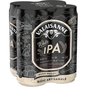 Valaisanne White Indian Pale Ale, 4 x 50 cl Valaisanne White Indian Pale Ale, 4 x 50 cl