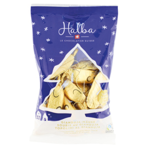 Halba Gianduja-Mäuse, gefüllt, 293 g Halba Gianduja-Mäuse, gefüllt, 293 g