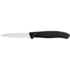 In/Out Victorinox Schnitzer mit Wellenschliff 8cm schwarz 5er Pack In/Out Victorinox Schnitzer mit Wellenschliff 8cm schwarz 5er Pack