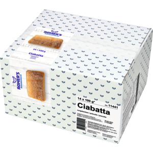 Romer's Ciabatta Vollkorn, vorgebacken, tiefgekühlt, 14 x 100 g Romer's Ciabatta Vollkorn, vorgebacken, tiefgekühlt, 14 x 100 g