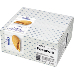 Romer's Focaccia, tiefgekühlt, 10 x 180 g