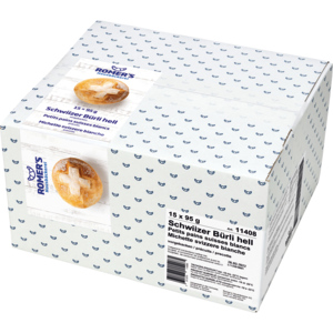 Romer's Schwiizer Bürli, vorgebacken, tiefgekühlt, 15 x 95 g Romer's Schwiizer Bürli, vorgebacken, tiefgekühlt, 15 x 95 g