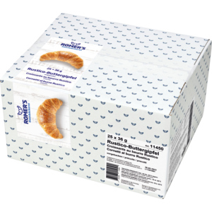 Romer's Rustico Buttergipfeli, vorgebacken, tiefgekühlt, 25 x 36 g