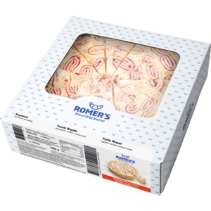 Romer's Royaltorte, geschnitten, tiefgekühlt, 1,2 kg Romer's Royaltorte, geschnitten, tiefgekühlt, 1,2 kg