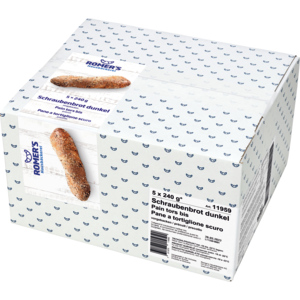 Romer's Schraubenbrot dunkel, vorgebacken, tiefgekühlt, 5 x 240 g