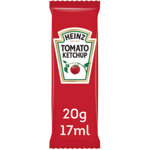 Heinz Tomato Ketchup, Beutel Cube, 100 x 20 g Heinz Tomato Ketchup, Beutel Cube, 100 x 20 g