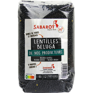Sabarot Beluga Linsen, 1 kg