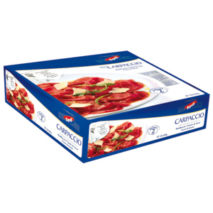 Rapelli Rinds-Carpaccio tiefgekühlt, 1,2 kg Rapelli Rinds-Carpaccio tiefgekühlt, 1,2 kg