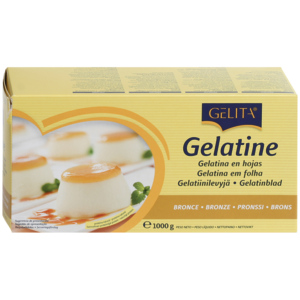 Gelita Gelatineblätter Bronze, 1 kg Gelita Gelatineblätter Bronze, 1 kg