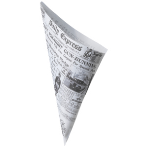 Fish & Chips Tüte Newspaper Edition 25 x 25 cm Pack zu 100 Stück
