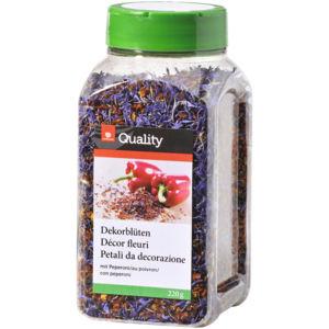 Quality Dekorblüten mit Peperoni, 220 g Quality Dekorblüten mit Peperoni, 220 g