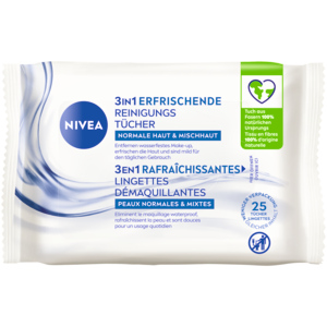 Nivea Visage Reinigungstücher erfrischend, 2 x 25 St