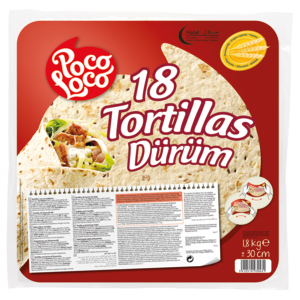 Poco Loco Dürüm, Weizenmehl, 18 Stück Poco Loco Dürüm, Weizenmehl, 18 Stück