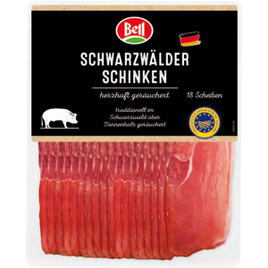 Bell Schwarzwald Rohschinken geschnitten 300 g, Deutschland Bell Schwarzwald Rohschinken geschnitten 300 g, Deutschland