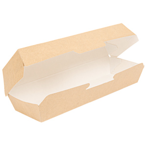 Hot Dog Box the Pack FSC 232 x 90 x 63 mm braun Pack à 50 Stück