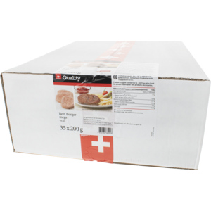 Quality Beefburger, tiefgekühlt, 35 x 200 g