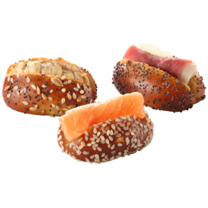 Hug Mini Bretzel Navettes gefüllt, assortiert, tiefgekühlt, 2 x 24 Stück Hug Mini Bretzel Navettes gefüllt, assortiert, tiefgekühlt, 2 x 24 Stück