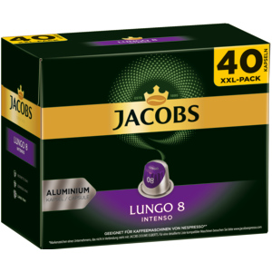 Jacobs Lungo 8 Intenso Big Pack Kapseln, 5 x 40 Stück Jacobs Lungo 8 Intenso Big Pack Kapseln, 5 x 40 Stück