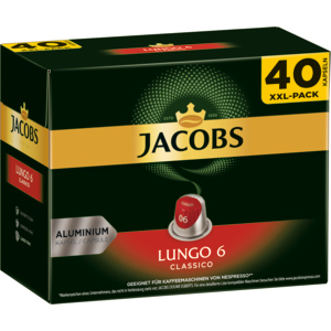 Jacobs Lungo 6 Classico Big Pack Kapseln, 5 x 40 Stück