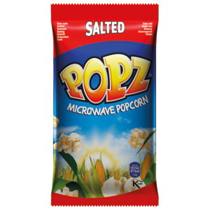 Popz Mikrowellen-Popcorn gesalzen, 15 x 90 g