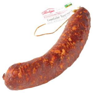 Emmentaler Dauerwurst, küchengeräucht, 190 g Emmentaler Dauerwurst, küchengeräucht, 190 g