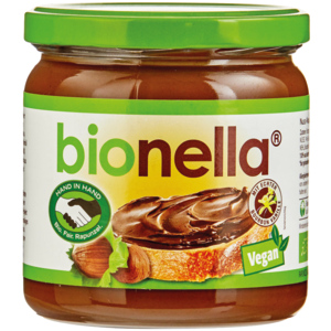 Bionella Fairtrade, Max Havelaar, Schokoladen Brotaufstrich, vegan, 400 g Bionella Fairtrade, Max Havelaar, Schokoladen Brotaufstrich, vegan, 400 g