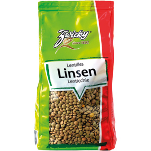 Zwicky Linsen braun, 6 x 500 g