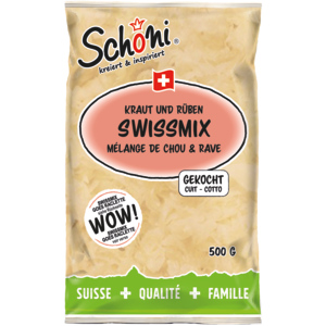 Schöni Swiss Mix (Sauerkraut/Sauerrüben) gekocht, 500 g Schöni Swiss Mix (Sauerkraut/Sauerrüben) gekocht, 500 g