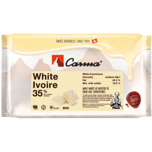 Carma White Ivoire 35%, Couverture weiss, Block, 2 kg