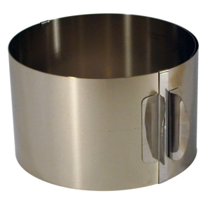 Tortenring verstellbar, Ø 16,5 - 32 cm, Höhe 10 cm Tortenring verstellbar, Ø 16,5 - 32 cm, Höhe 10 cm