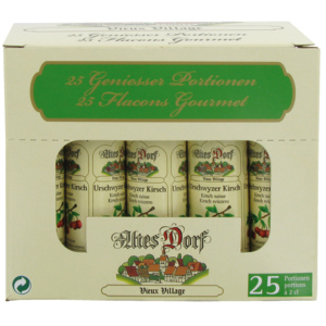 Altes Dorf Kirsch Urschwyzer 40% Vol. mini, Pack zu 25 Portionen x 2 cl Altes Dorf Kirsch Urschwyzer 40% Vol. mini, Pack zu 25 Portionen x 2 cl