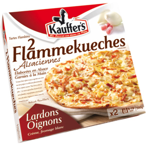 Elsässer Flammkuchen, tiefgekühlt, 2 x 260 g Elsässer Flammkuchen, tiefgekühlt, 2 x 260 g