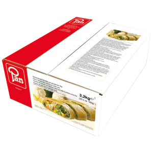 Pan Gemüsestrudel in gezogenem Teig, tiefgekühlt, 20 x 160 g