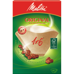 Melitta Filtertüten 1 x 6, Pack zu 40 Stück Melitta Filtertüten 1 x 6, Pack zu 40 Stück
