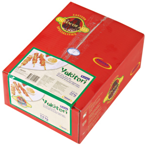 Fredag Yakitori Satay Poulet Spiessli, tiefgekühlt, Thailand, 67 x 30 g, 2 x 1 kg Fredag Yakitori Satay Poulet Spiessli, tiefgekühlt, Thailand, 67 x 30 g, 2 x 1 kg