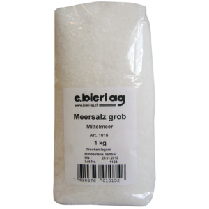 Bieri Meersalz grob getrocknet, 1 kg Bieri Meersalz grob getrocknet, 1 kg