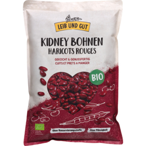 Leib und Gut Bio Kidney Bohnen gekocht & genussfertig, 1 kg